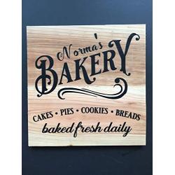 PERSONALIZED BAKERY SIGN, 10X10 RECLAIMED CEDAR SIGN, INCLUDES HANGER, HANDMADE, BAKERY SIGN, KITCHEN SIGN, Birthday Gift, Anniversary Gift, Wedding Gift