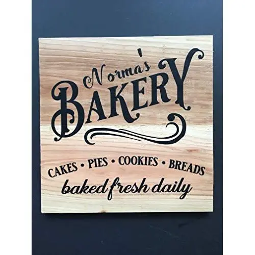 PERSONALIZED BAKERY SIGN, 10X10 RECLAIMED CEDAR SIGN, INCLUDES HANGER, HANDMADE, BAKERY SIGN, KITCHEN SIGN, Birthday Gift, Anniversary Gift, Wedding Gift