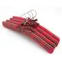 10 Pcs Red Plaid Fabric Padded Clothes Hanger, Non Slip Checked Style Fabric Coats Shirt Dress Hanger for Closet