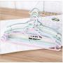 10PCs Random Color Plastic Hangers Clothes Rack Anti-Skid Drying Rack Adult Kids Outdoor Hanger Clothing Wardrobe Storage Organizer