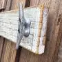 Nautical Distressed White over Gray Boat Cleat Coat Rack, Towel Rack, Hat Rack, Book Bag Rack, or Key Rack Nautical Distressed White over Gray Boat Cleat Coat Rack, Towel Rack, Hat Rack, Book Bag Rack, or Key Rack