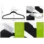 Yaheetech 17.7 Inch Velvet Clothes Hangers Suit Hangers, 300-Pack, Black Yaheetech 17.7 Inch Velvet Clothes Hangers Suit Hangers, 300-Pack, Black