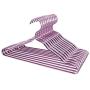 AOOSY Metal Clothes Hangers, 20 Pack Lightweight Aluminum Hangers with Non-Slip Design Space Saving Coat Suit Shirts Pants Hanger for Bedroom Closet Great (Purple)