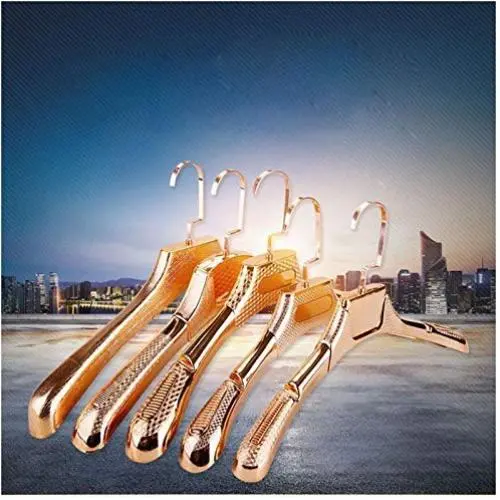 5Pcs Gold Plastic Hanger for Clothes Organizer Clothing Coat Suit Hanger Closet Decoration 5Pcs Gold Plastic Hanger for Clothes Organizer Clothing Coat Suit Hanger Closet Decoration