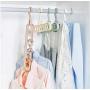 10PC Random Color Multi-Functional 9 Holes Clothes Hanger Skirt Shirt Coat Drying Hang Rack Wardrobe Decoration Space-Saving