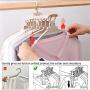 VS-Foru Space Saving 8 in 1 Folding Hangers-Adjustable Magic Clothes Hangers -Eco Material Time Saving Hangers for Small Wardrobe and Camping