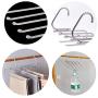HJYPYJ Magic Hanger,Non-Slip Fold Multifunctional Hanger Pants Rack,Telescopic Rod Space-Saving Organizer Hanger Durable/As Shown / 33x26x18cm
