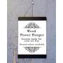Black Wood Poster Hanger, Custom size Art Hanger, poster frame, picture hanger, Black Wood, Handmade Frame