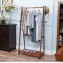 XQY Coat Racks Clothes Stand Multifunction Storage Racks Floor-Standing Solid Wood It Can Move Hangers Bedroom Clothes Rack Childrens Wardrobe Shoe Rack Stable and Durable,Clothes Tree