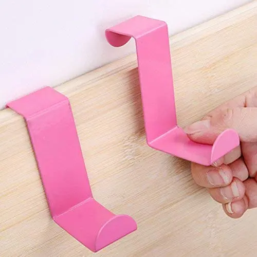 leyouyou520 2pcs Stainless Door Hook Kitchen Cabinet Clothes Hanger Towel Organizer,Rose leyouyou520 2pcs Stainless Door Hook Kitchen Cabinet Clothes Hanger Towel Organizer,Rose