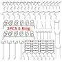 Pegboard Hooks Set, 72 Pcs Peg Board Organizer Assortment with Two 6 Ring Tool Holder, Including 52 Pcs Pegboard Hanger & 20 Pcs Peg Locks for 1/4” 1/8” Pegboard, Perfect for Garage Kitchen Workshop Pegboard Hooks Set, 72 Pcs Peg Board Organizer Assortment with Two 6 Ring Tool Holder, Including 52 Pcs Pegboard Hanger & 20 Pcs Peg Locks for 1/4” 1/8” Pegboard, Perfect for Garage Kitchen Workshop