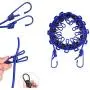 whatswhats Retractable Portable Laundry Clothesline Beach Camping Travel Clothes Drying Rack Hanger with 12 Clothespins for Outdoor Indoor (Blue) whatswhats Retractable Portable Laundry Clothesline Beach Camping Travel Clothes Drying Rack Hanger with 12 Clothespins for Outdoor Indoor (Blue)