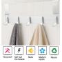 Over The Door Hook Organizer Rack,Rongyuxuan Aluminum Heavy Duty Door Hanger for Coats Robes Hats Clothes Towels,Bag - 5 Hooks Metal Storage Organizer Rack