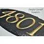 HANGING HOUSE NUMBERS CARVED SLATE/Stone Address Plaque Marker Lampost Lamppost Mailbox #3H HANGING HOUSE NUMBERS CARVED SLATE/Stone Address Plaque Marker Lampost Lamppost Mailbox #3H