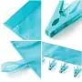 Multifunctional Cap Organizer Hanger, Portable Socks & Underwears Hangers Folding Clothes Hangers with 6 Clips Great for Travel Home Pack of 4 colors