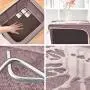ALLINONE Foldable Storage Bins Boxes, Storage Bag Organizer Clothes, Foldable Stackable Container Organizer, with Lids & Clear Windows & Handles & Steel Frame,66L,Grey
