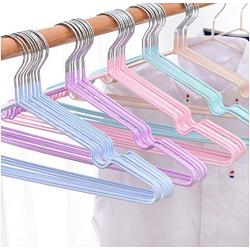 10pcs Stainless Steel Clothes Hanger Non-Slip Space Saving Clothes Hangers with Hook Closet Organizer Drying Racks