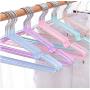 10pcs Stainless Steel Clothes Hanger Non-Slip Space Saving Clothes Hangers with Hook Closet Organizer Drying Racks