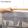 2 Pack Closet Hanging Organizer with 30 Mesh Pockets & Rotating Metal Hanger,Dual Sided Wall Shelf Wardrobe Storage Bags,Oxford Cloth Space Saver Bag for Bra Underwear Underpants Socks by HIN 2 Pack Closet Hanging Organizer with 30 Mesh Pockets & Rotating Metal Hanger,Dual Sided Wall Shelf Wardrobe Storage Bags,Oxford Cloth Space Saver Bag for Bra Underwear Underpants Socks by HIN