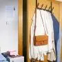 WEBI Over The Door Hook Door Hanger Hook Rack with 5 Tri Hooks for Hanging Coats, Door Towel Rack Towel Hanger Door Coat Hanger Over Door Coat Rack for Bathroom,Behind Back of Door,Black