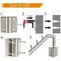 FJSM Wall Mounted Clothes Drying Rack 2 Pack Laundry Clothes Hanger Rack Hooks Stainless Steel Heavy Duty Clothes Hanger Rod with Swing Arm Towel Holder Closet Storage Organizer for Bath Bedrooms FJSM Wall Mounted Clothes Drying Rack 2 Pack Laundry Clothes Hanger Rack Hooks Stainless Steel Heavy Duty Clothes Hanger Rod with Swing Arm Towel Holder Closet Storage Organizer for Bath Bedrooms