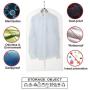 Garment Bag Clear Plastic Breathable Moth Proof Garment Bags Cover for Long Winter Coats Wedding Dress Suit Dance Clothes Closet Pack of 6 ( 24 X 55 )
