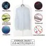 Garment Bag Clear Plastic Breathable Moth Proof Garment Bags Cover for Long Winter Coats Wedding Dress Suit Dance Clothes Closet Pack of 6 ( 24 X 55 )