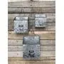 MAIL ORGANIZER WALL BUCKET Tin with Hanger *Reclaimed Rustic Distressed Metal Farmhouse Home Office Decor *Letter Bill Mailbox Magazine Post Card Envelope Paper Holder *Storage Bin *SM, MED, or LG