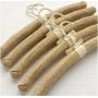 10pcs 38cm Anti Slip Jute Wrapped Clothes Hangers for Women Foam Sweater Thick Padded Coat Hangers for Bridesmaid Wedding Gown Closet