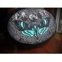 Holo Deaths Head Hawkmoth Lunar Moon Phases Hand Made 3 Hook Jewelry Key Hanger Organizer