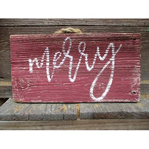 Vintage look MERRY new calligraphy Christmas Chalk Couture style old time font jute hanger antique style primitive style. weathered wood sign Vintage look MERRY new calligraphy Christmas Chalk Couture style old time font jute hanger antique style primitive style. weathered wood sign