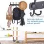 WEBI Coat Rack Wall Mounted,5 Tri Hooks for Hanging,Coat Hook,Hook Rack,Hook Rail,Coat Hanger Wall Mount for Coats,Hats,Towel,Black,2 Packs WEBI Coat Rack Wall Mounted,5 Tri Hooks for Hanging,Coat Hook,Hook Rack,Hook Rail,Coat Hanger Wall Mount for Coats,Hats,Towel,Black,2 Packs