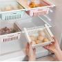 4 pcs/set Creative Fridge Layer Storage Rack Refrigerator Partition Sliding Drawer Food Crisper Holder Fresh-keeping Layered Organizers Drawer (4 packs)