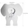 WINOMO 6pcs Adhesive Wall Hooks, Cute Elephant Bath Hooks Home Kitchen Towel Hooks Hanger(Transparent)