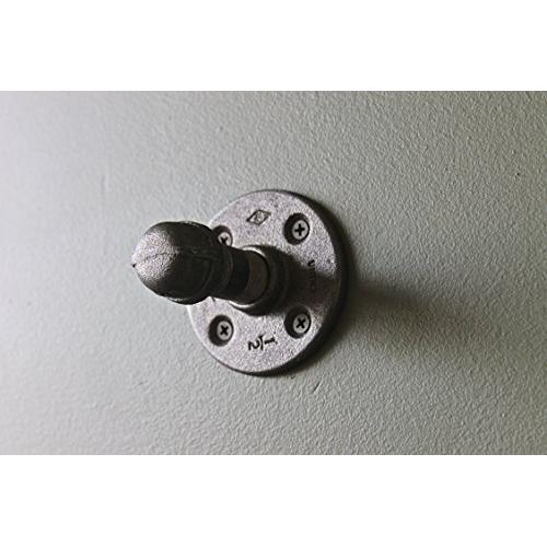 Pipe Decor Coat Hook, Free Shipping, Towel Hanger, Wall Mount, Oil Rubbed Bronze, Gray, Black, From Detroit, MI
