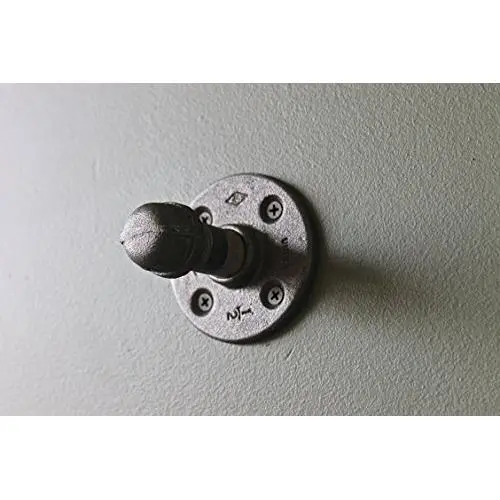 Pipe Decor Coat Hook, Free Shipping, Towel Hanger, Wall Mount, Oil Rubbed Bronze, Gray, Black, From Detroit, MI