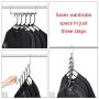 YOYOHOT 6 Pcs Stainless Steel Clothes Hanger Shirts Coat Clothes Holders Hook Space Saver Saving Wonder Magic Non-Slip Hanger Closet Organizer