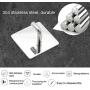 Godagoda 1Pcs Stainless Steel 304 Towel Hooks Self Adhesive Bath Bathroom Shower Kitchen Wall Clothes Hangers Without Drilling