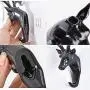 Hot Sale!DEESEE(TM)????????Deer head Self Adhesive Wall Door Hook Hanger Bag Keys Sticky Holder (White) Hot Sale!DEESEE(TM)????????Deer head Self Adhesive Wall Door Hook Hanger Bag Keys Sticky Holder (White)
