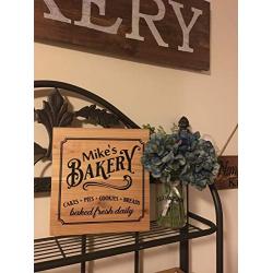 PERSONALIZED BAKERY SIGN, 10X10 RUSTIC RECLAIMED CEDAR SIGN, INCLUDES HANGER, HANDMADE, Birthday Gift, Anniversary Gift, Wedding Gift, Unique Gift, Kitchen Decor