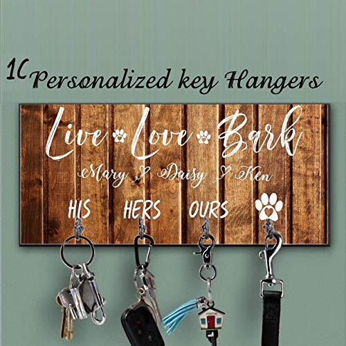 Personalized Key Holder Dog Leash Hanger for Wall Dog Lovers Gift Wall Key Rack Dog Lead Hook Housewarming Gift Wedding Gift Organizer hallway