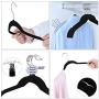 Iddefee Clothes Hanger Pack of 20 Plastic Hangers-4223cm Suitable for Closet Save Space Black Pants Hangers (Color : Black, Size : 4223cm)