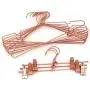 Koobay 60Pack 13&quot Children Rose Copper Gold Shiny Metal Wire Top Clothes Hangers for Shirts Coat Storage & Display