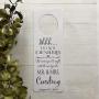 Personalized Do Not Disturb Wedding Door Hangers - Set of 10 Personalized Do Not Disturb Wedding Door Hangers - Set of 10