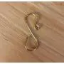 Handmade Gold Ornament Hooks, 1.25 inches long 16g wire set of 50 (heavy duty)