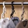 HJYPYJ Magic Hanger,Rotatable 360?? Folding Hanger,Superimposed Storage Space-Saving Organizer Hangers, Strong Bearing Capacity/Random Color / 4 pcs
