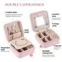 Procase Jewelry Boxes Girls Jewelry Organizer Mini Travel Case, Small Portable Jewelry Storage Case for Necklaces Bracelets Earrings Rings