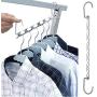 10 pcs Metal Multifunctional Hangers Clothes Hanger with Hook Metal Iron Hanger Useful Home Supplies Decoration