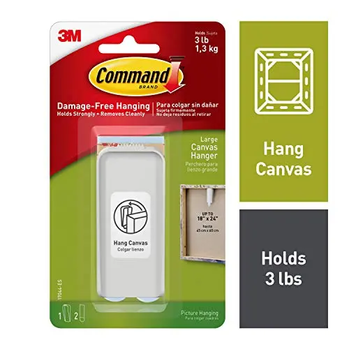 Command Canvas Hanger, Large, 1-Hanger (17044-ES) Command Canvas Hanger, Large, 1-Hanger (17044-ES)