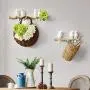 JDSHSO Wall Mounted Home Living Room Decor Hanger Resin Bird Statue Key Holder Coat Clothes Towel Hooks Racks Animal Sculpture (White,A Bird)